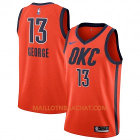 Maillot NBA Oklahoma City Thunder Paul George 13 2018-19 Nike Orange Swingman - Homme